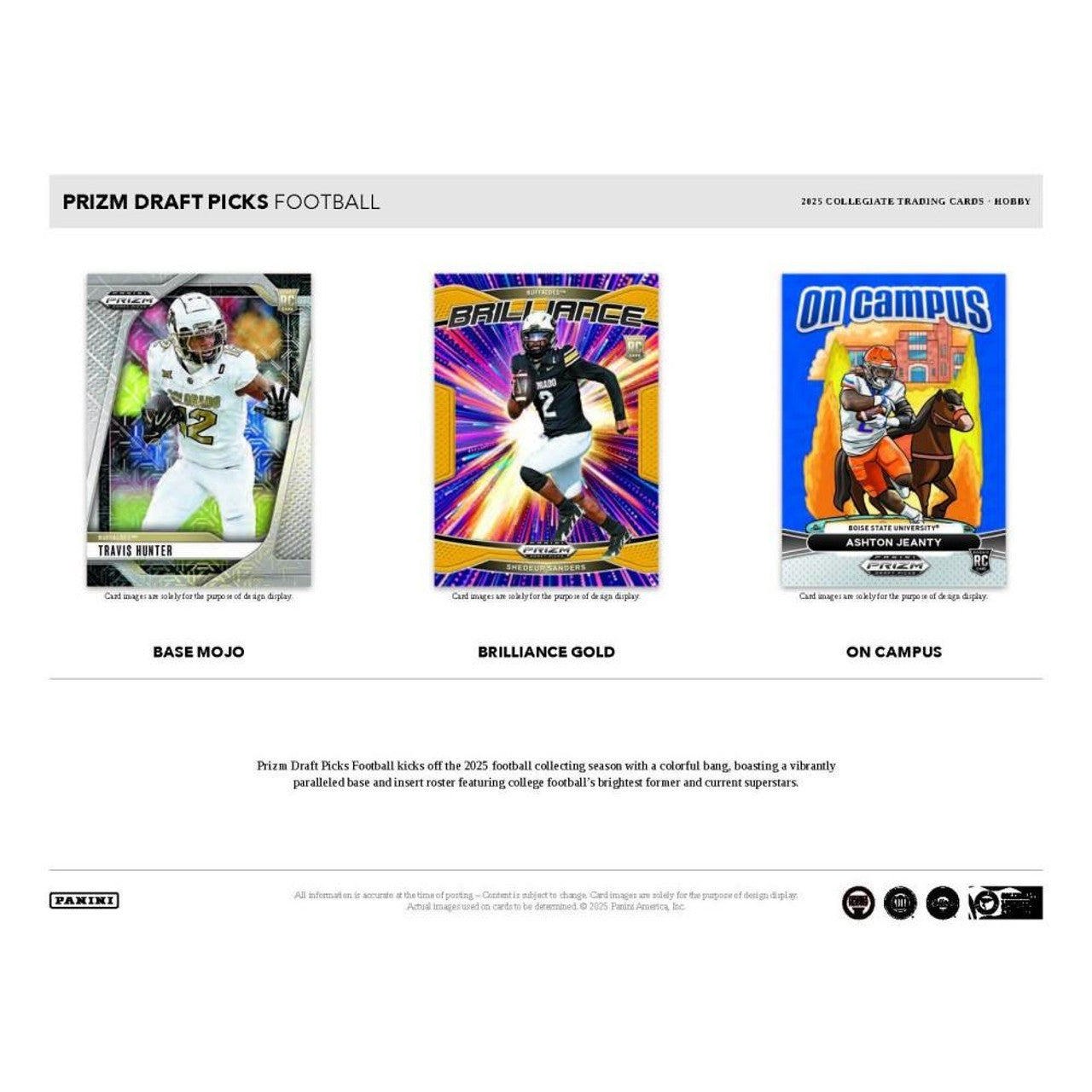 2025 Panini Prizm Draft Picks Collegiate Football Hobby Box