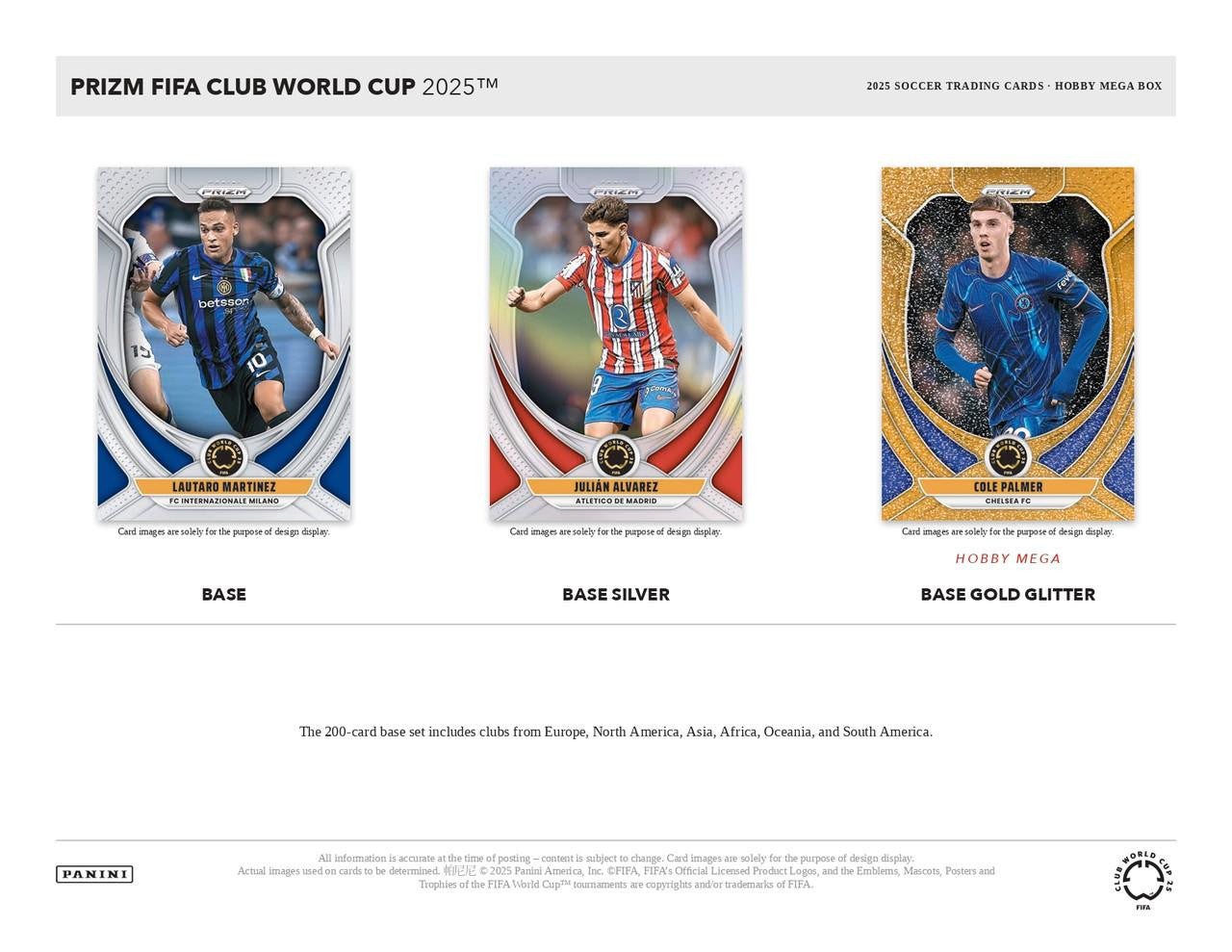 2025 Panini Prizm FIFA Club World Cup Soccer Hobby Mega Box