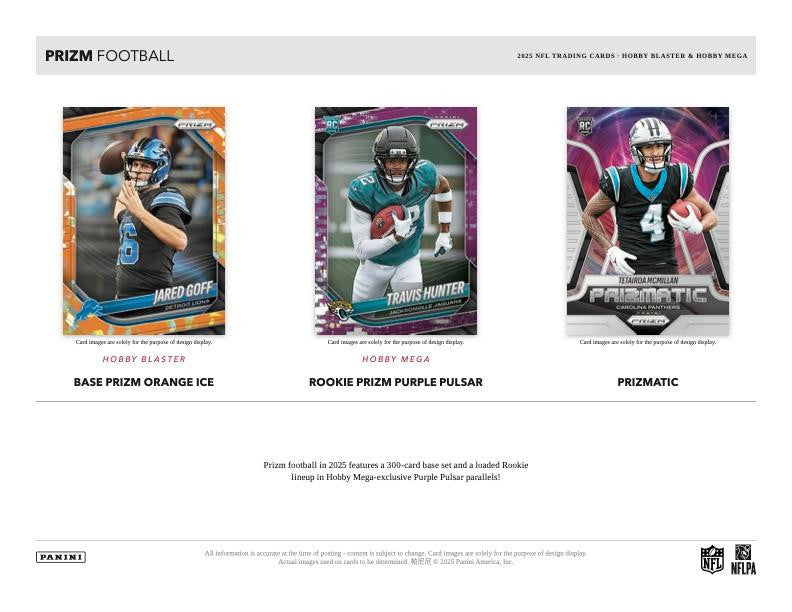 2025 Panini Prizm Football Hobby Mega Box