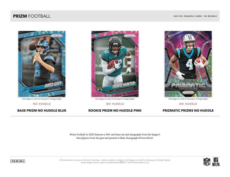 2025 Panini Prizm Football No Huddle Hobby Box