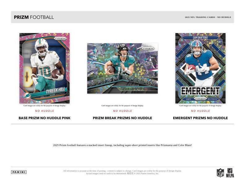 2025 Panini Prizm Football No Huddle Hobby Box