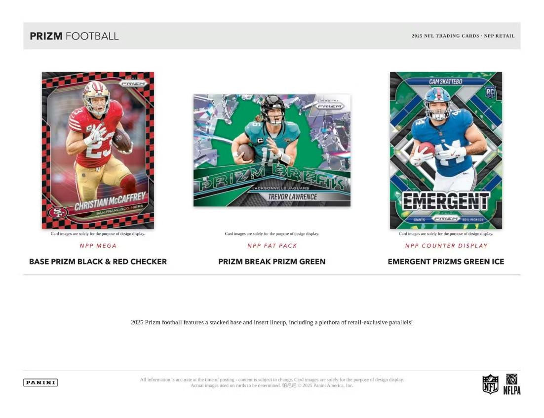 2025 Panini Prizm Football Retail Box CASE (20)