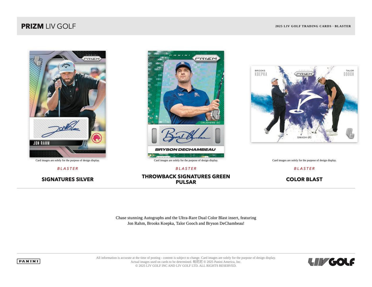 2025 Panini Prizm LIV Golf Blaster Box