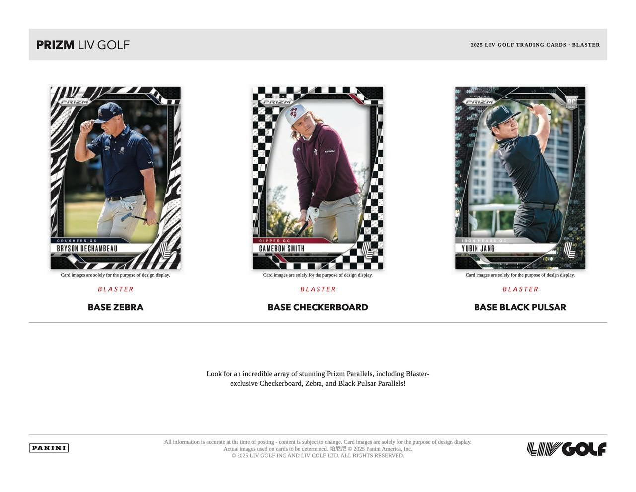 2025 Panini Prizm LIV Golf Blaster Box