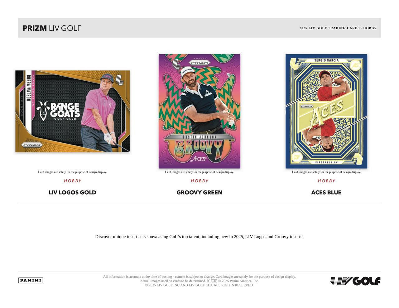2025 Panini Prizm LIV Golf Hobby Box