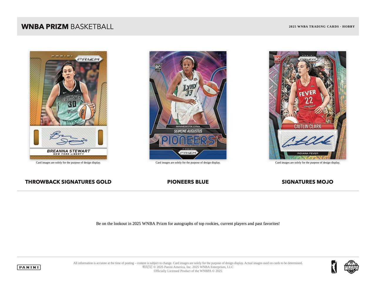 2025 Panini Prizm WNBA Basketball Hobby Box