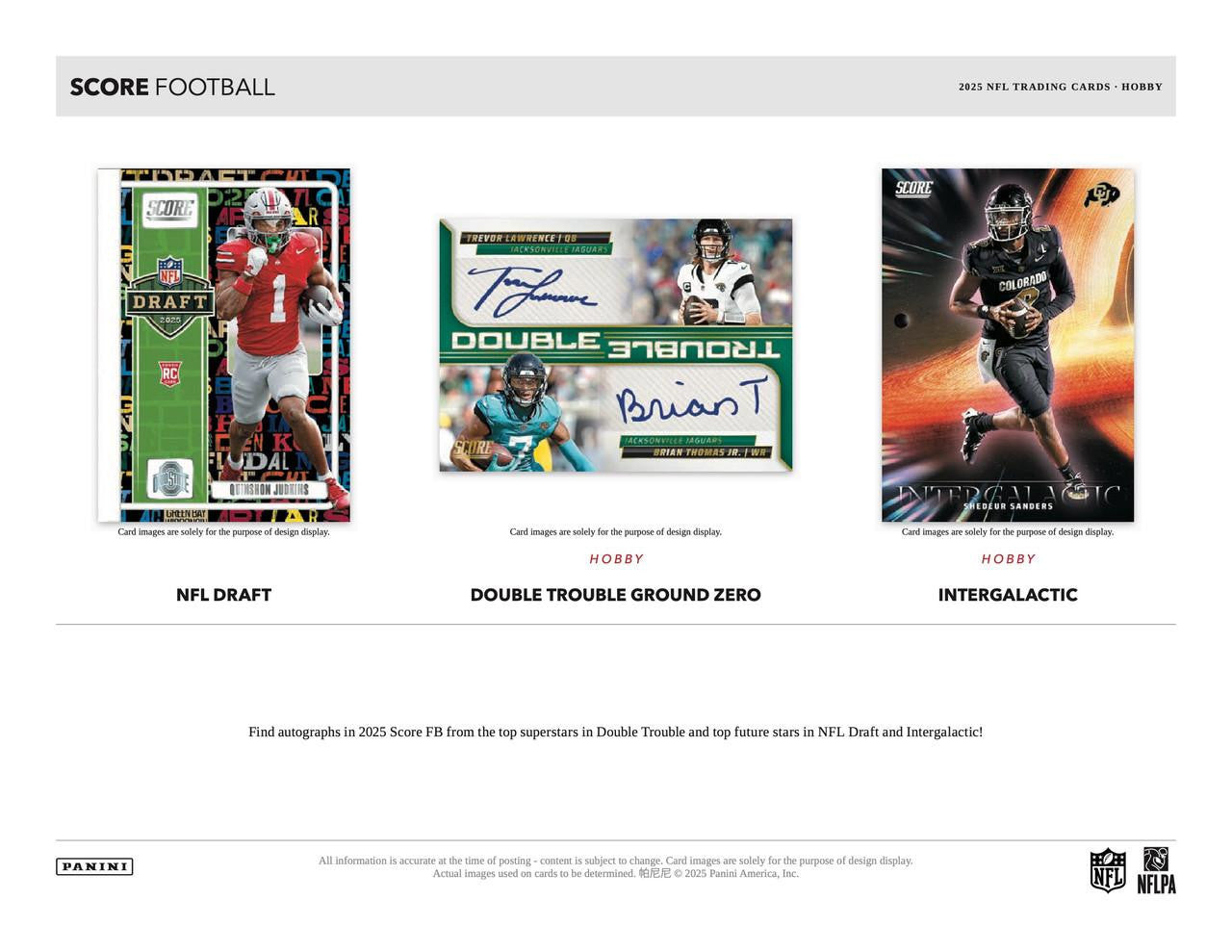 2025 Panini Score Football Hobby Box