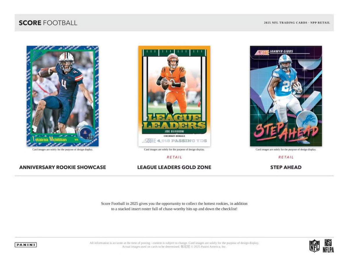 2025 Panini Score Football Mega Box