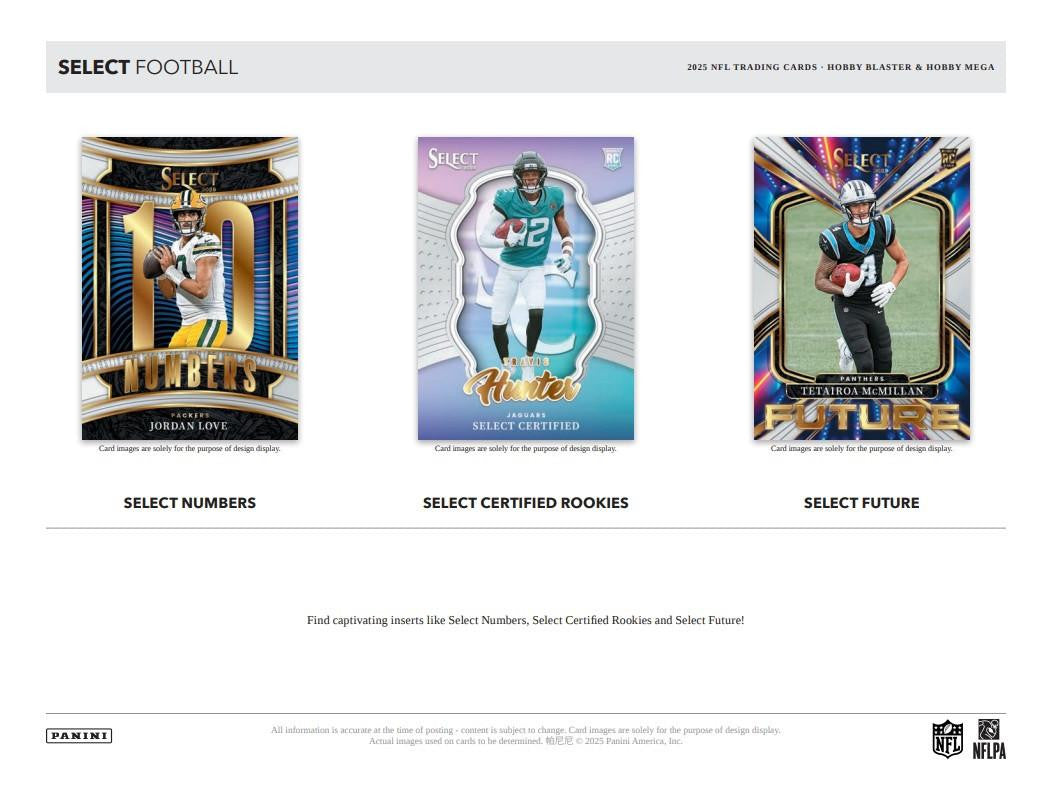 2025 Panini Select Football Hobby Mega Box (Black & Orange)