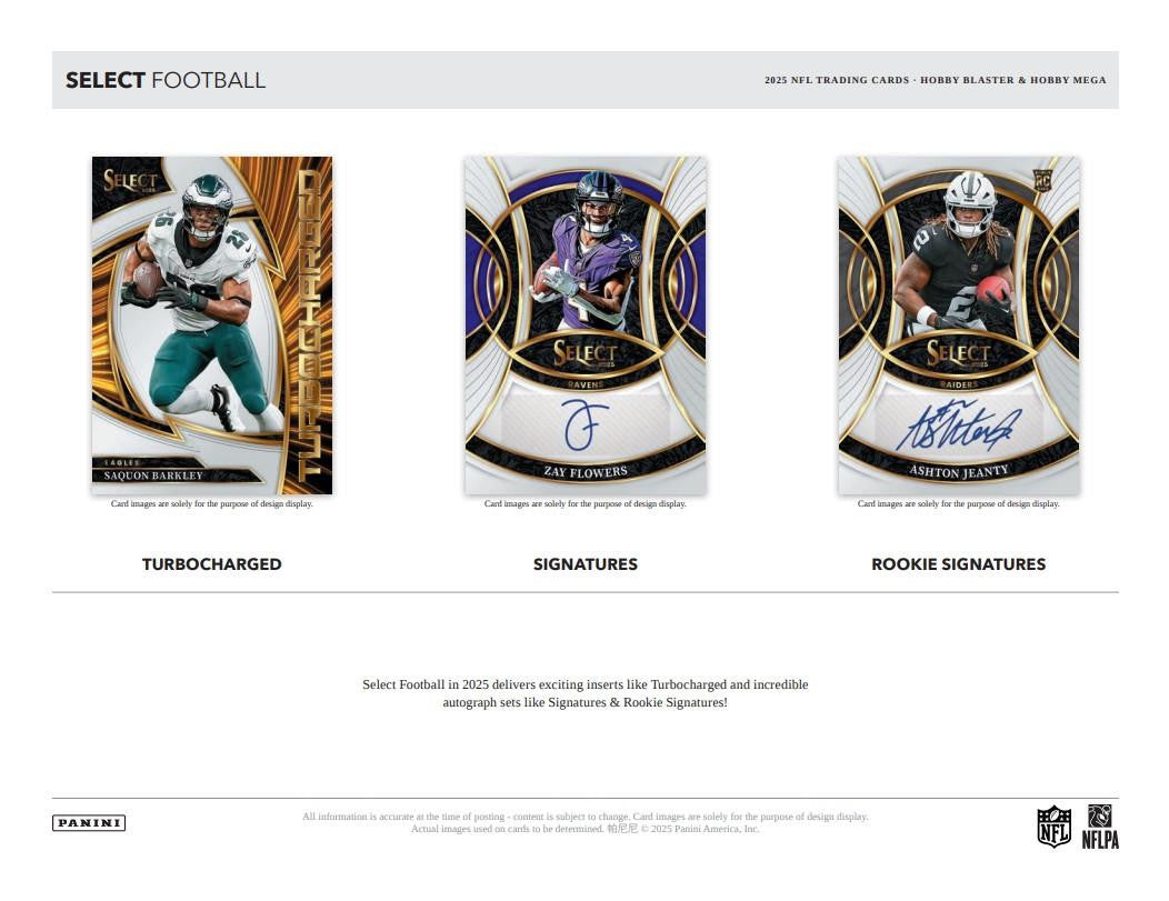 2025 Panini Select Football Hobby Mega Box (Black & Orange)