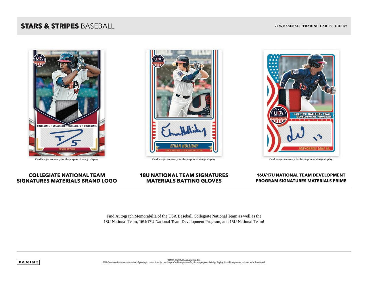 2025 Panini USA Stars & Stripes Baseball Hobby Box