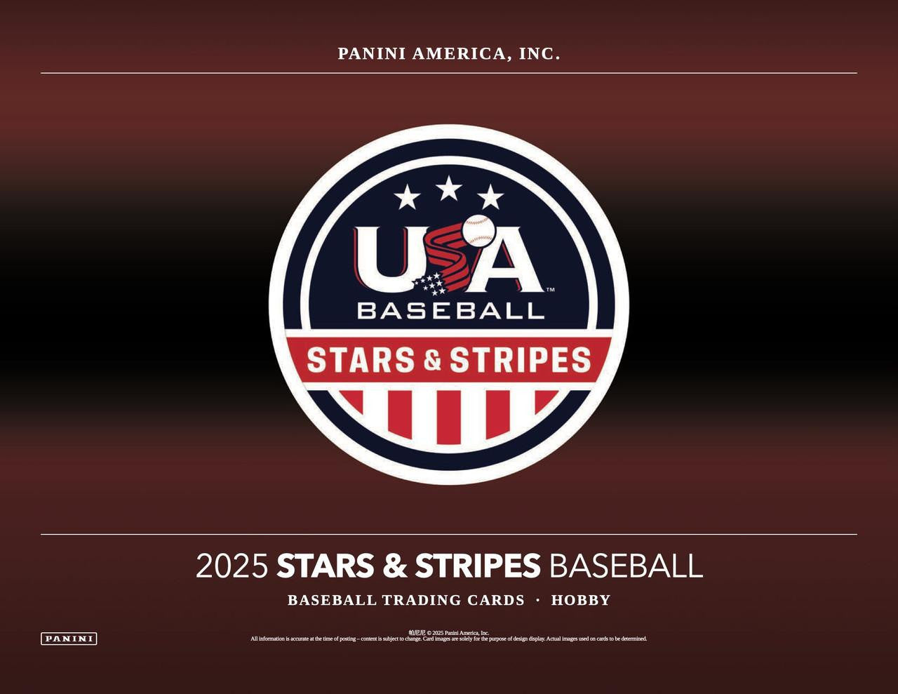 2025 Panini USA Stars & Stripes Baseball Hobby Box