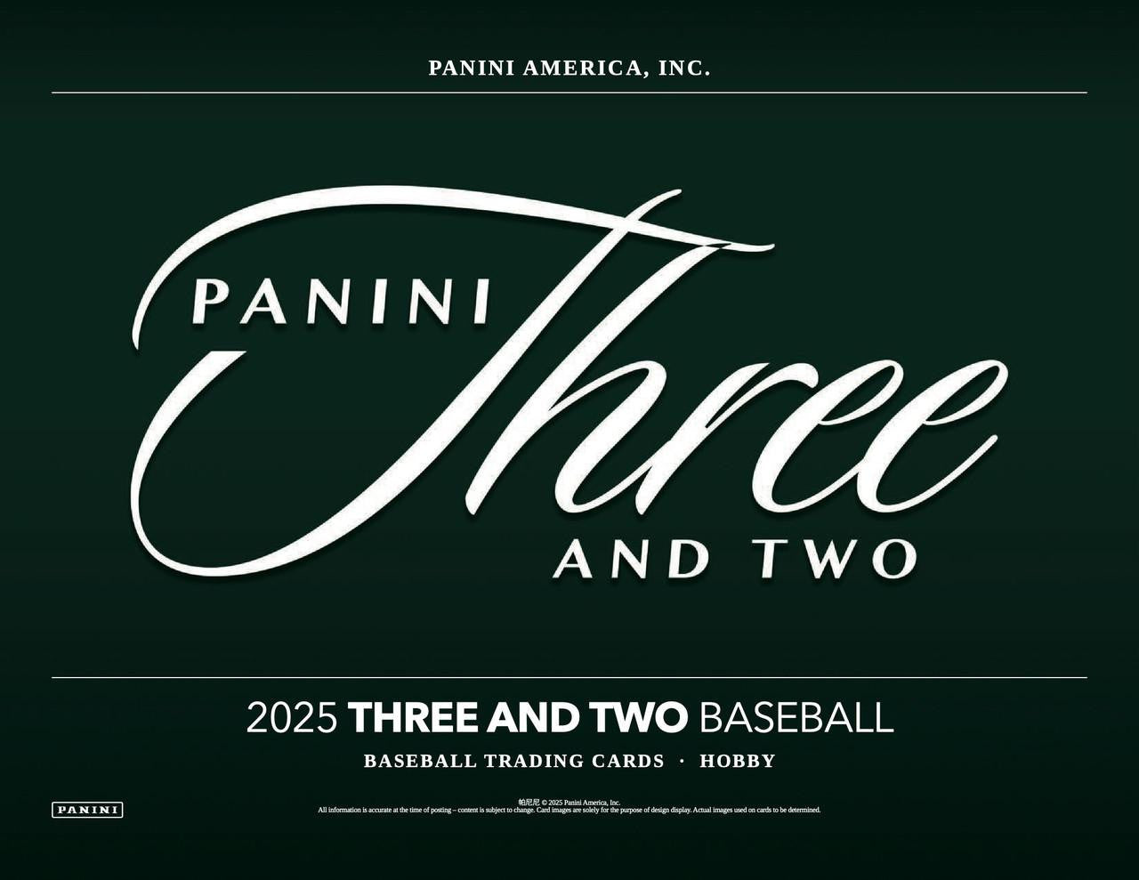 2025 Panini Three and Two Baseball Hobby Box
