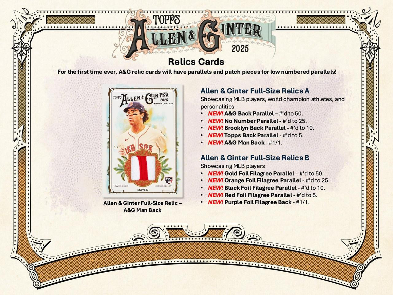 2025 Topps Allen & Ginter Baseball Blaster Box