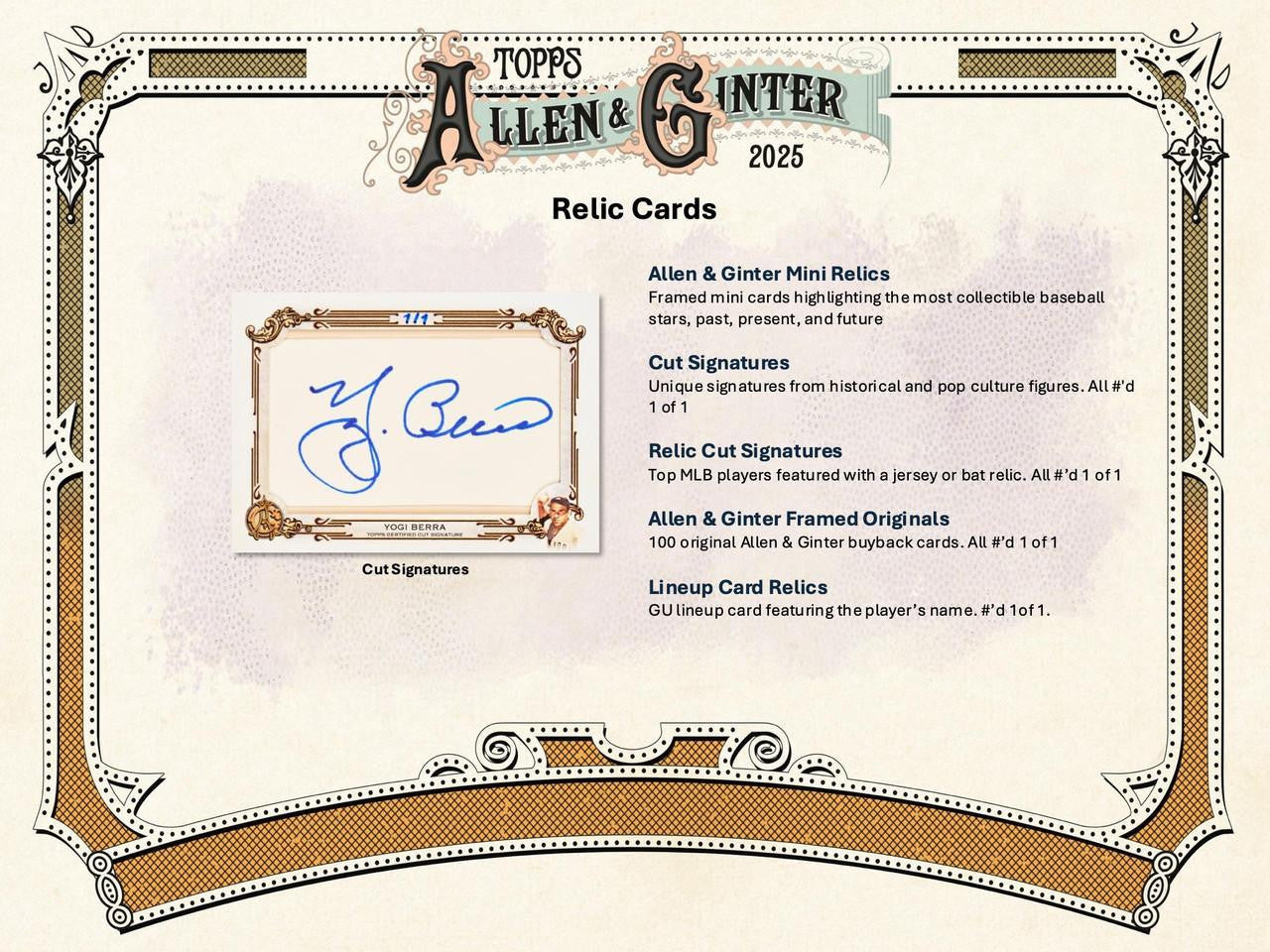 2025 Topps Allen & Ginter Baseball Blaster Box