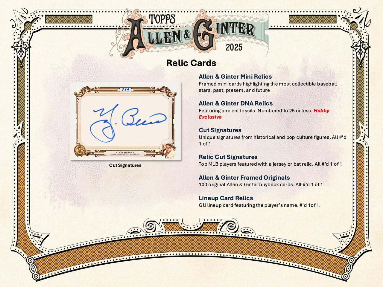 2025 Topps Allen & Ginter Baseball Hobby Box