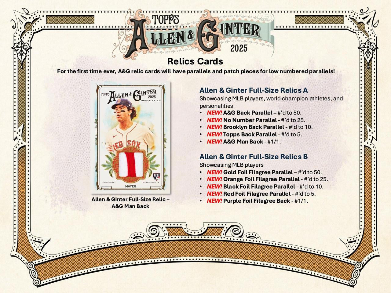 2025 Topps Allen & Ginter Baseball Hobby Box