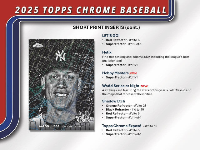 2025 Topps Chrome Baseball Blaster Box