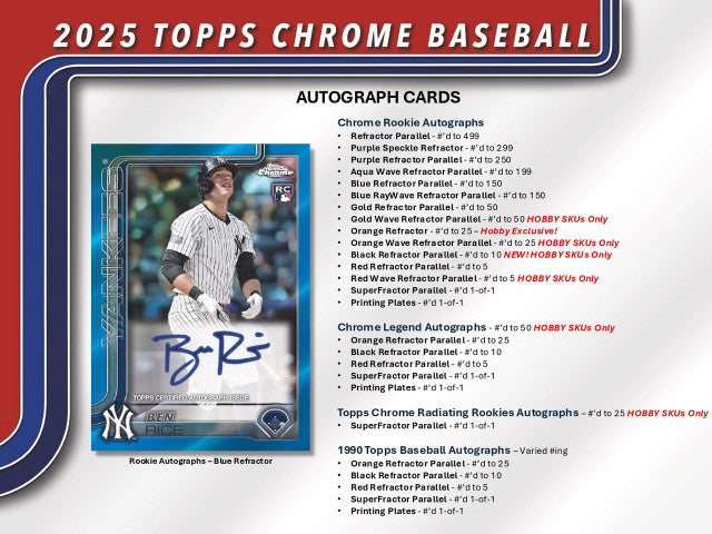 2025 Topps Chrome Baseball Jumbo Hobby Box