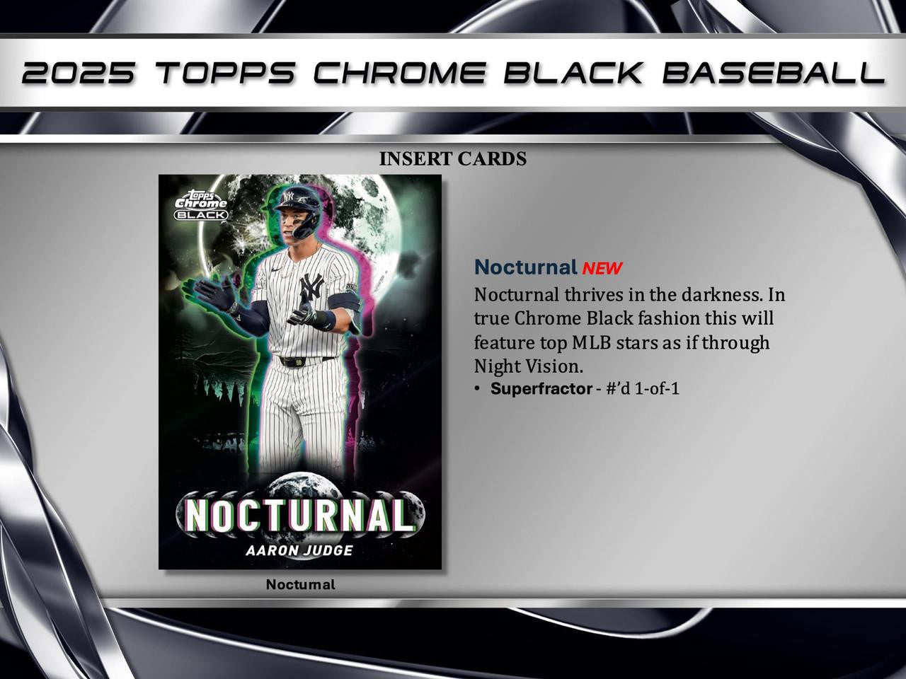 2025 Topps Chrome Black Baseball Hobby Case (12)