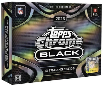 2025 Topps Chrome Black Football Hobby Box (PRESELL)