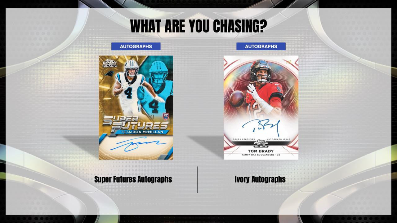 2025 Topps Chrome Black Football Hobby Box (PRESELL)