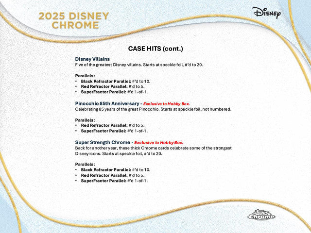 2025 Topps Chrome Disney Hobby Box