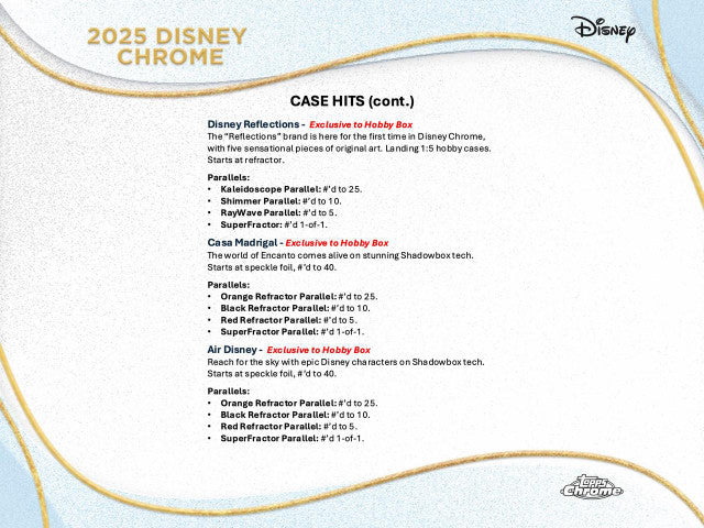 2025 Topps Chrome Disney Hobby Box