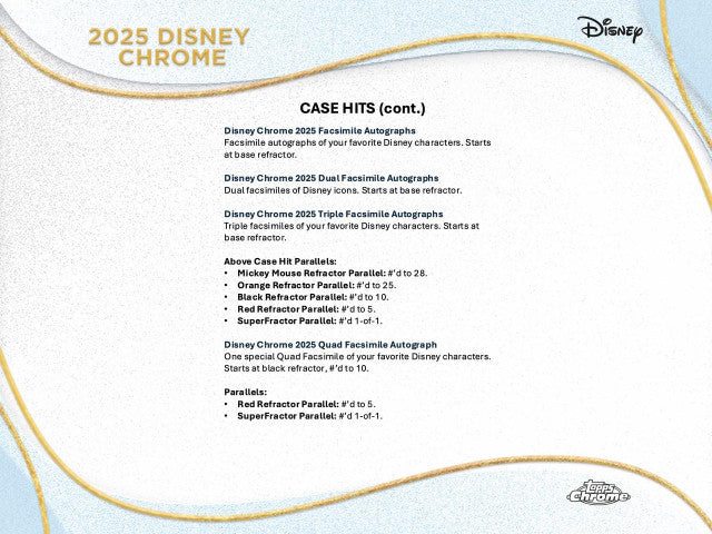 2025 Topps Chrome Disney Mega Box