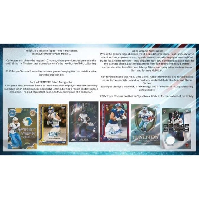 2025 Topps Chrome Football Mega Box