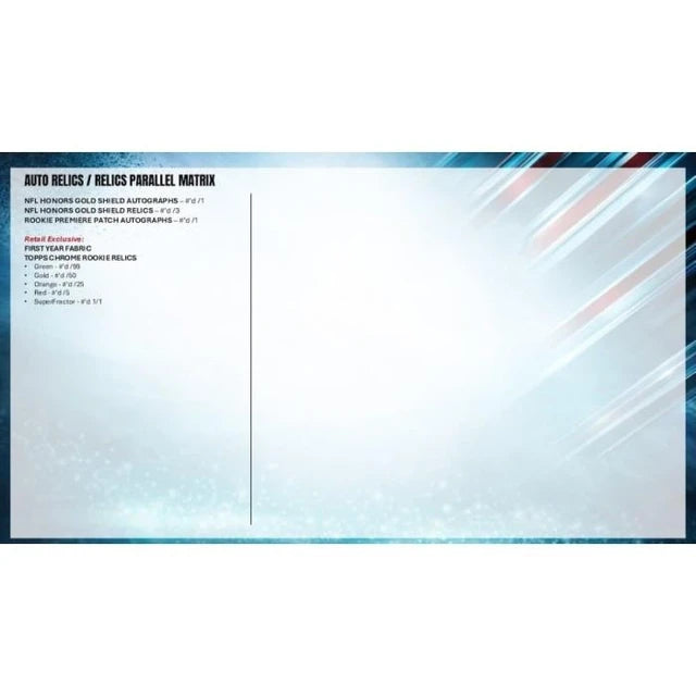 2025 Topps Chrome Football Mega Box