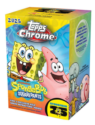 2025 Topps Chrome Spongebob Squarepants 25th Anniversary Blaster Box