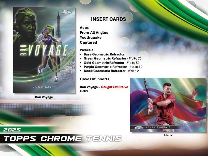 2025 Topps Chrome Tennis Breaker's Delight Box