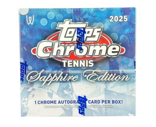 2025 Topps Chrome Tennis Sapphire Edition Box