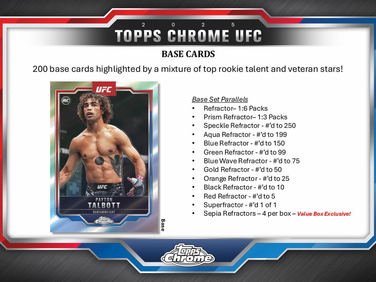 2025 Topps Chrome UFC Blaster Box