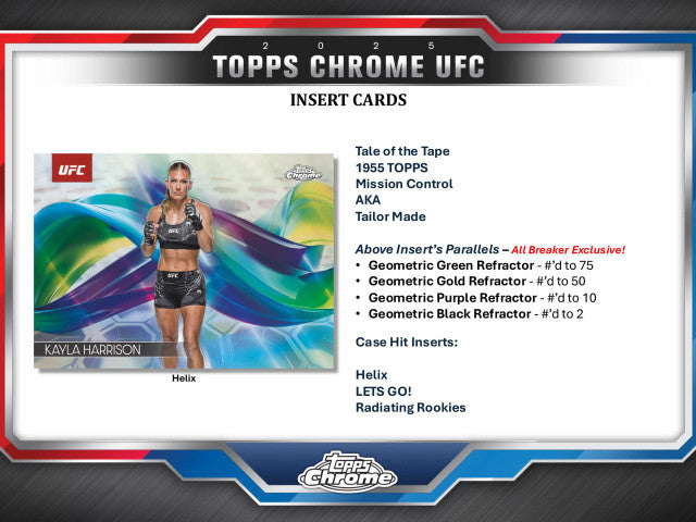 2025 Topps Chrome UFC Breaker's Delight Hobby Box