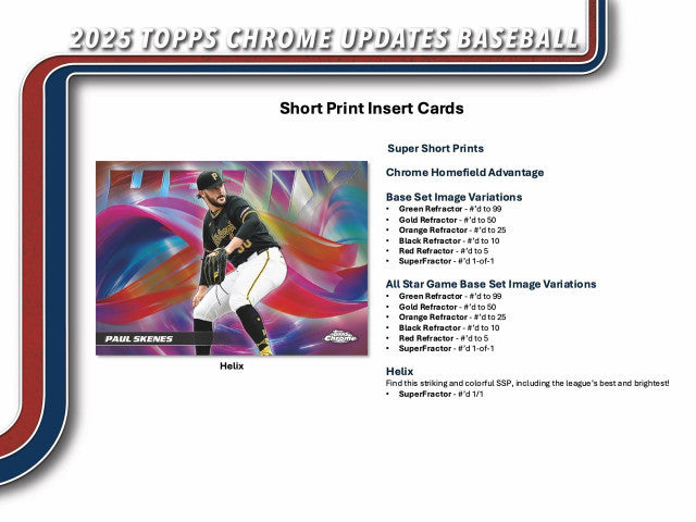 2025 Topps Chrome Update Series Baseball Blaster Box