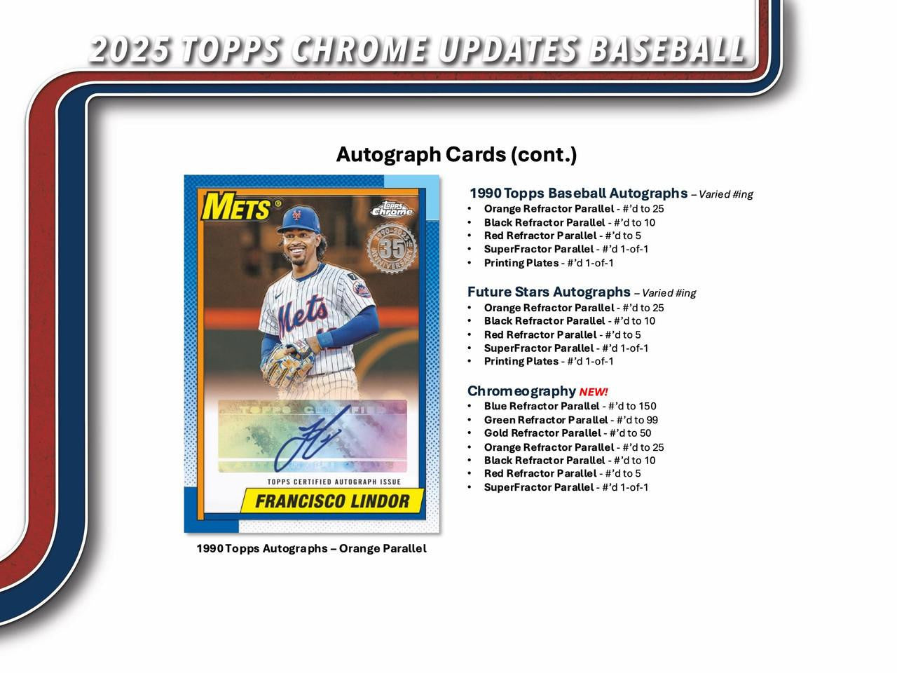 2025 Topps Chrome Update Series Baseball Blaster Box