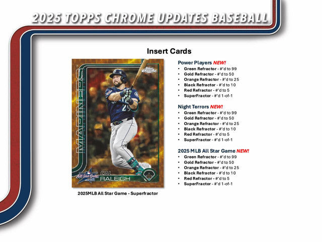2025 Topps Chrome Update Series Baseball Hobby Box