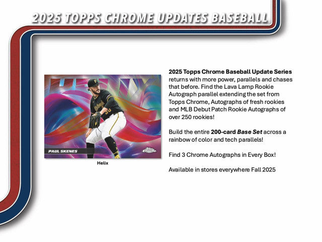 2025 Topps Chrome Update Series Baseball Jumbo Hobby Box