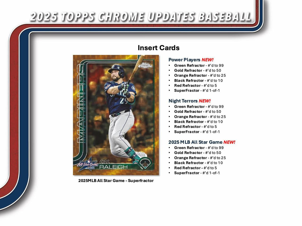 2025 Topps Chrome Update Series Baseball Mega Box