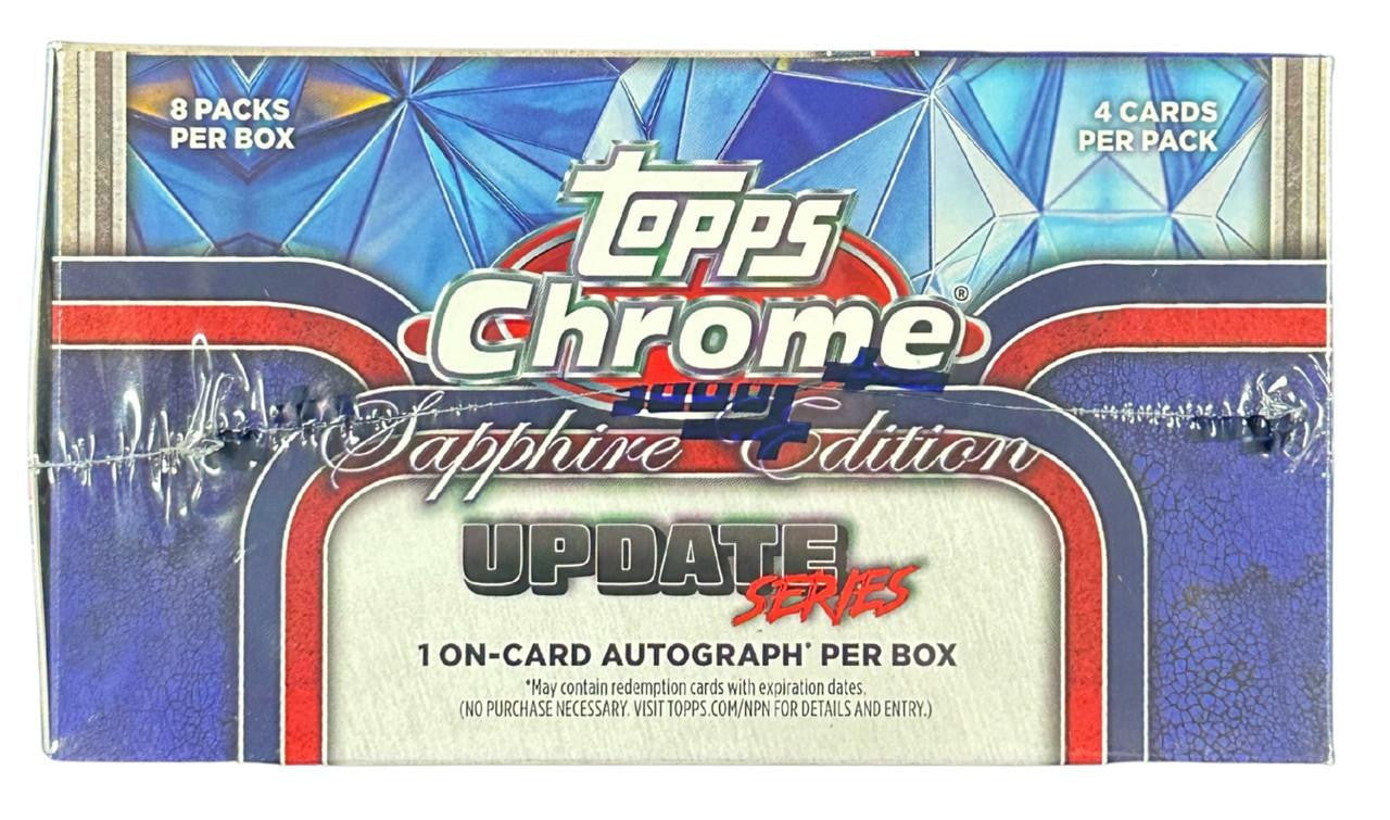 2025 Topps Chrome Update Series Baseball Sapphire Edition Box