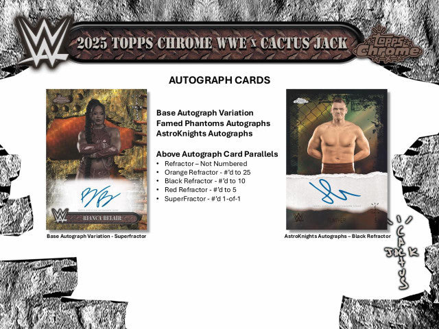 2025 Topps Chrome WWE Cactus Jack Hobby Box