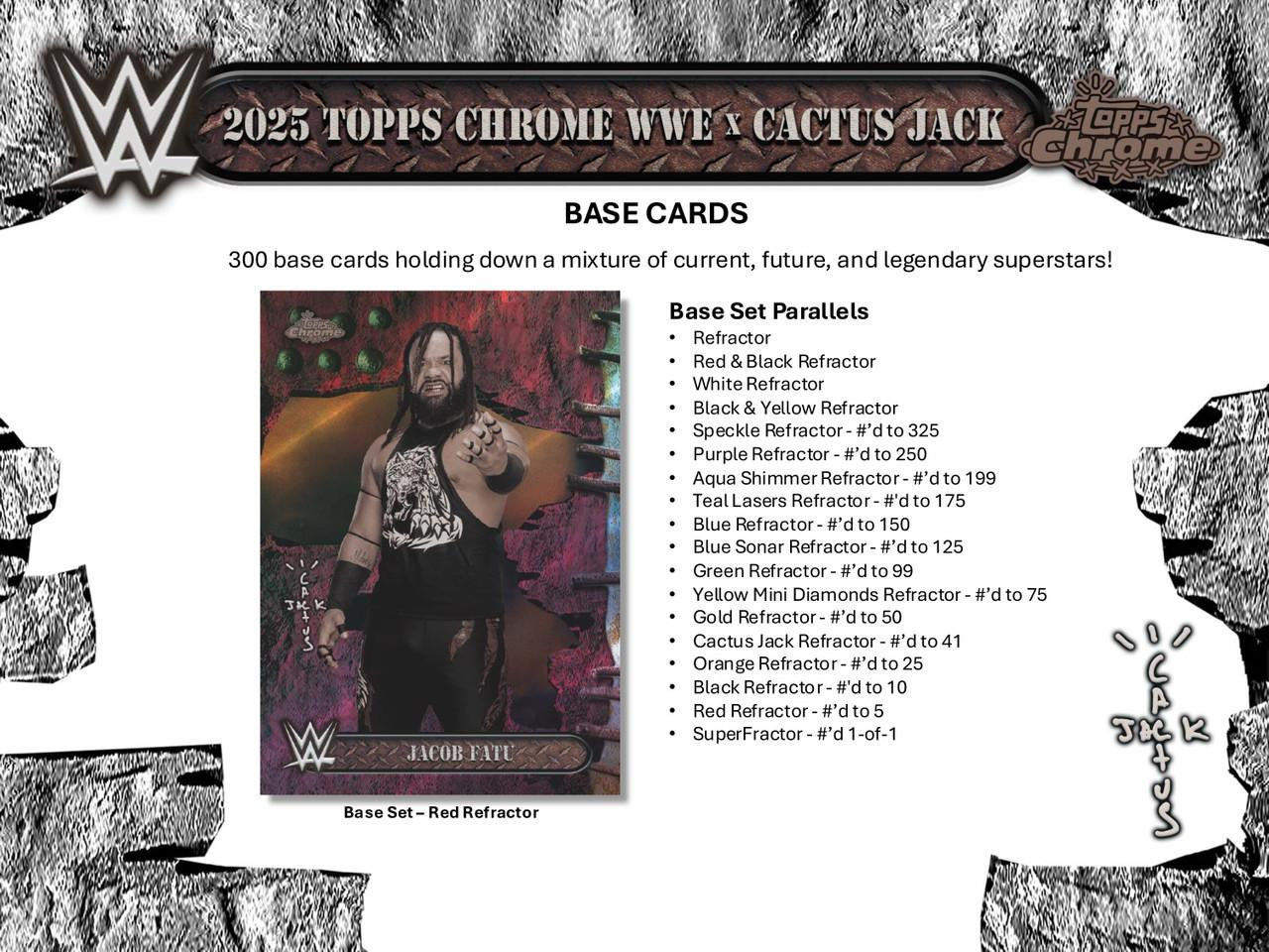 2025 Topps Chrome WWE Cactus Jack Hobby Box