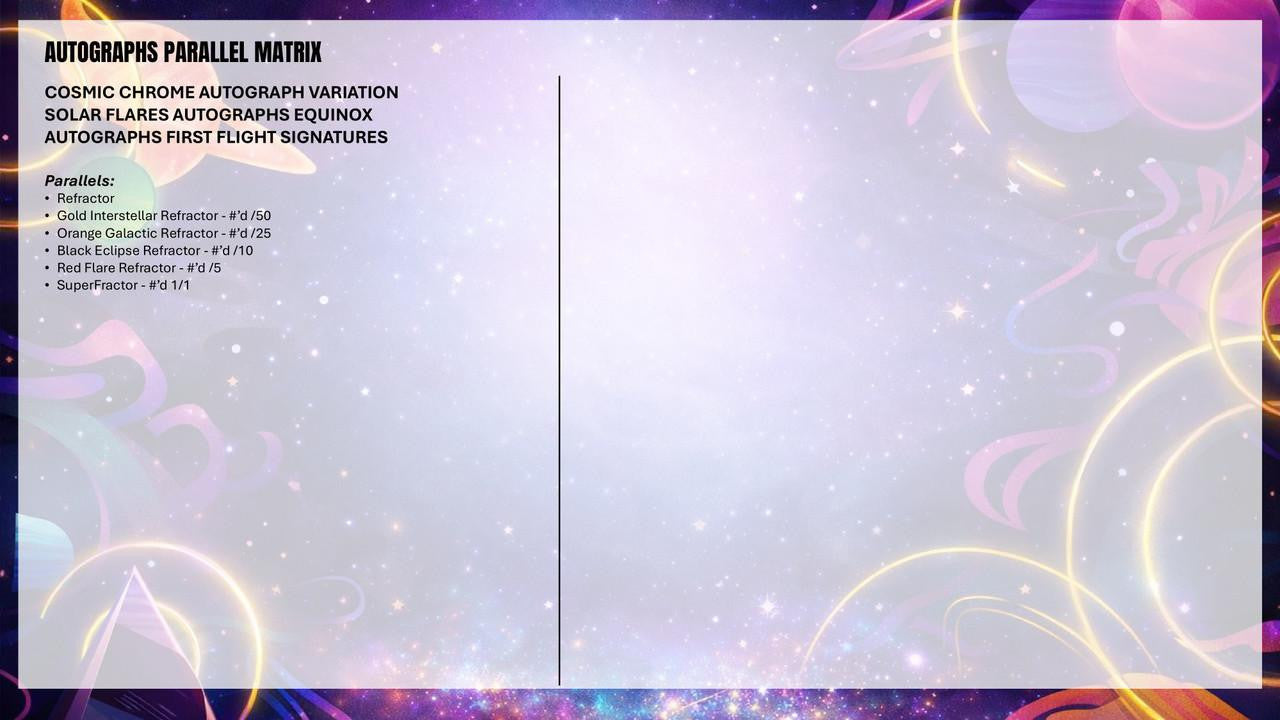 2025 Topps Cosmic Chrome Football Hobby Box