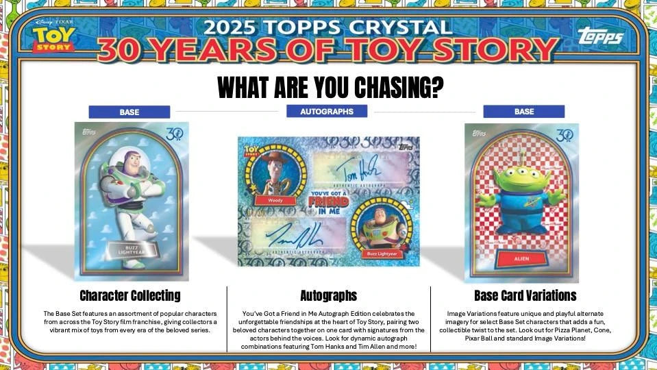 2025 Topps Crystal 30 Years of Toy Story Hobby Box