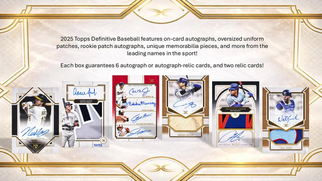 2025 Topps Definitive Baseball Hobby Case (2)