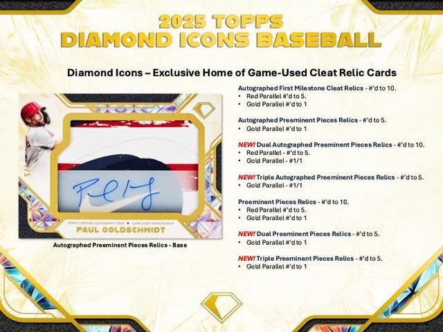 2025 Topps Diamond Icons Baseball Hobby Case (2)