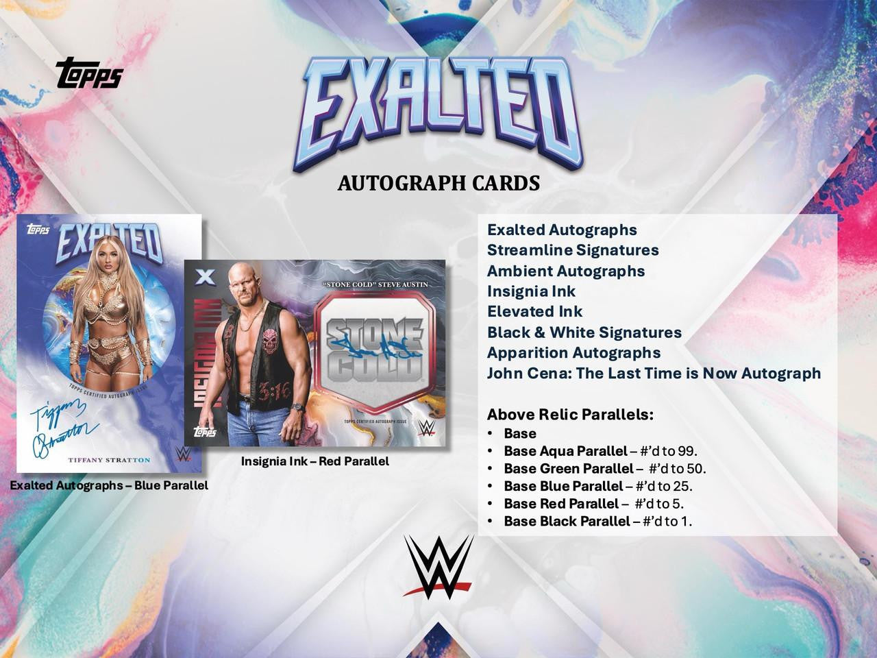 2025 Topps WWE Exalted Hobby Box CASE (10)