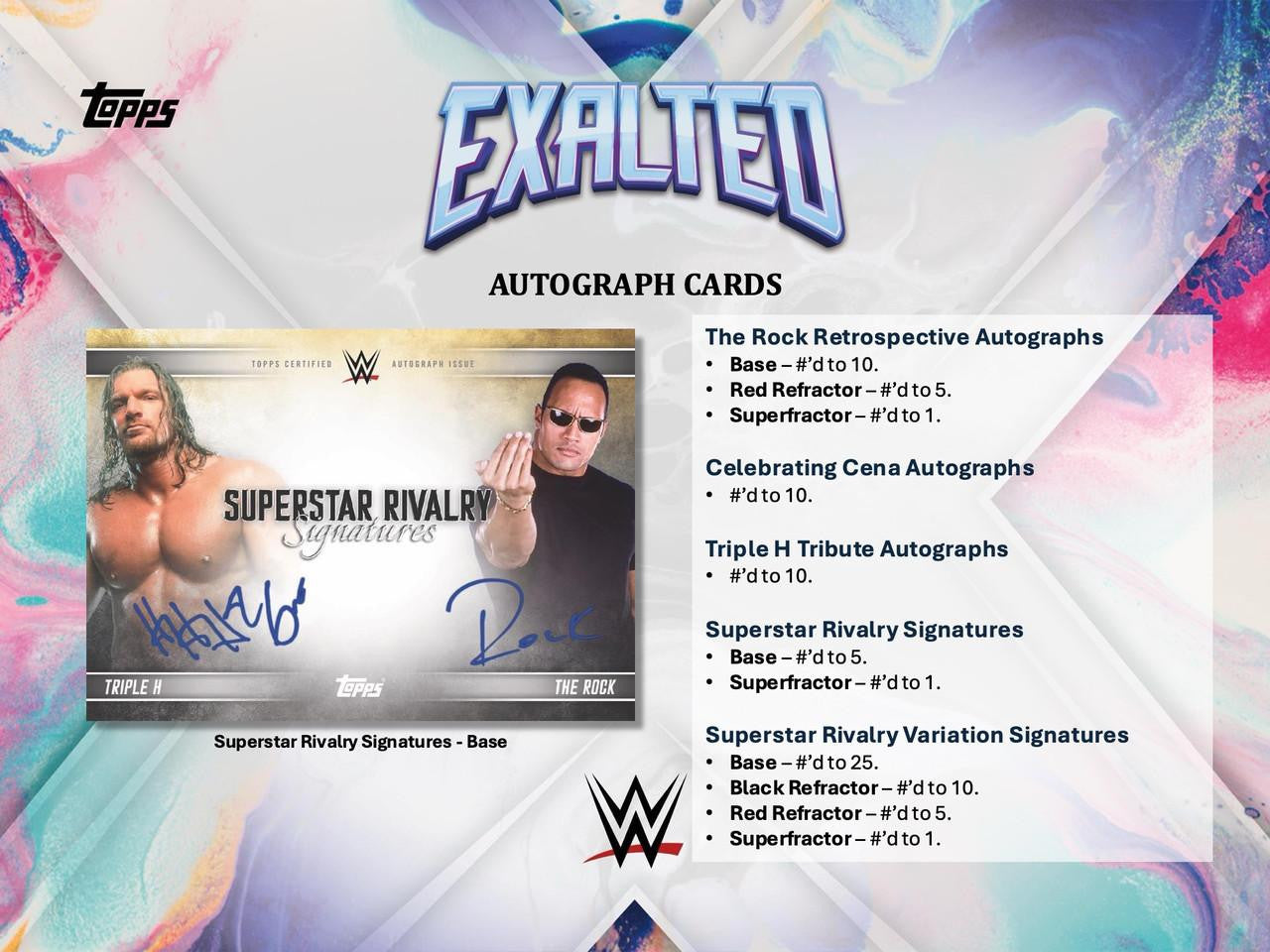 2025 Topps WWE Exalted Hobby Box CASE (10)